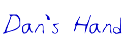 Dan's Hand 字体